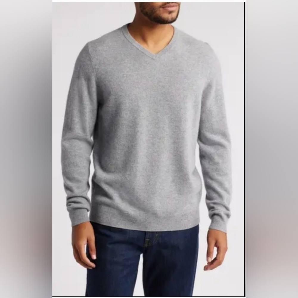NWT X-Ray Jeans Men's Grey V-Neck Sweater Slim Fit Size XXL